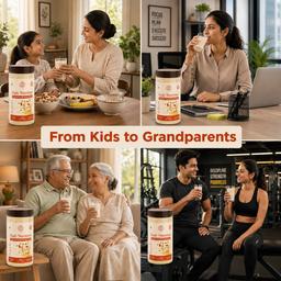 Prakriti Daily Nutrition Combo Pack (3 x 250g) | Kesar, Elaichi & Chocolate-4