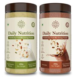 Combo Pack – Prakriti Daily Nutrition Energy Powder (Chocolate | Saunf–Elaichi)-0