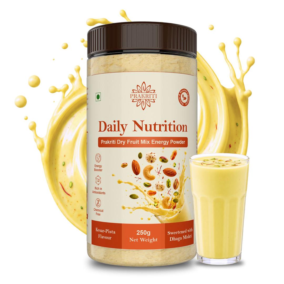 Prakriti Daily Nutrition Energy Powder (Kesar-Pista | 100% Natural)