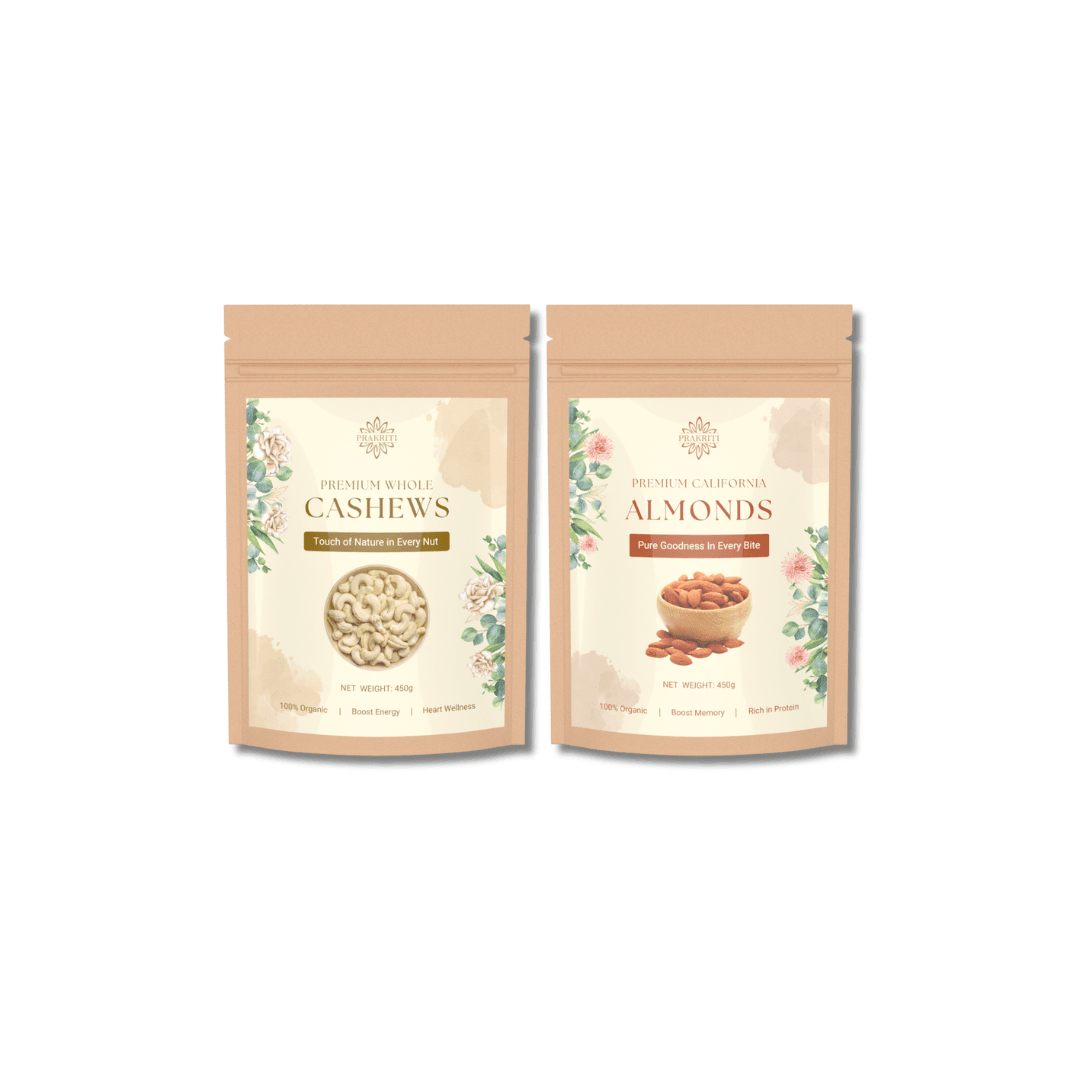 Breakfast Supercharge Pack – Cashew & Almond Combo for a Power Start