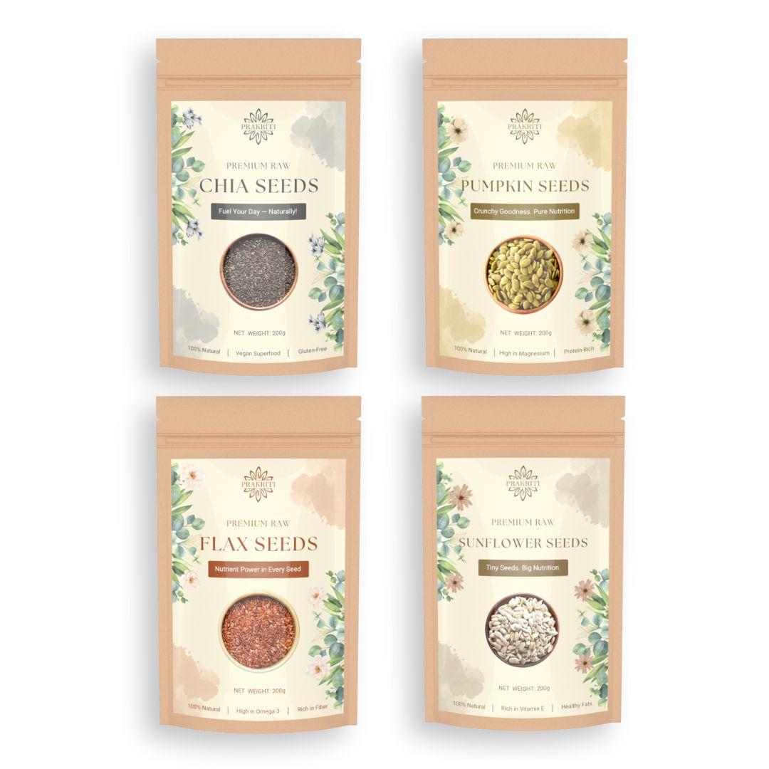 Nature's Super Seed Medley – Chia, Pumpkin, Sunflower & Flax