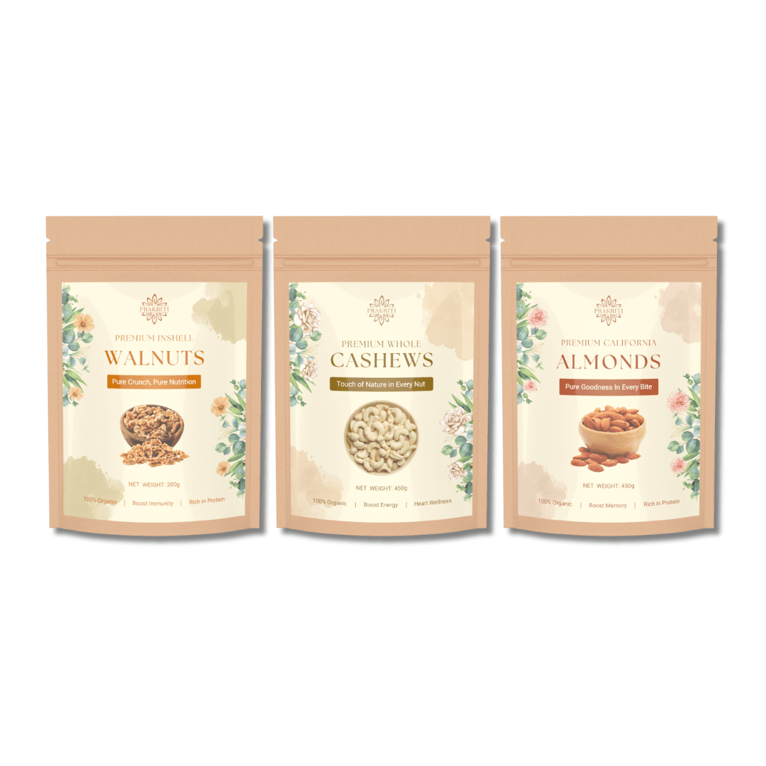 Trekker's Trail Mix – Walnuts, Cashews & Almonds
